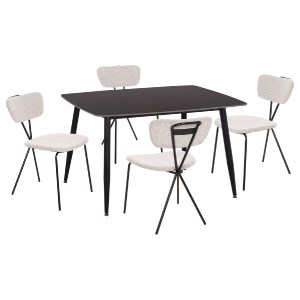 75249 ΣΕΤ ΤΡΑΠΕΖΑΡΙΑΣ 5ΤΜΧ RAVEN HM21067.02 ΚΕΡΑΜΙΚΟ TOP ΜΑΥΡΟ ΜΑΡΜΑΡΟ--ΜΕΤΑΛΛΟ
