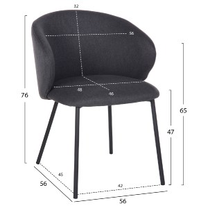 75272 ΣΕΤ ΤΡΑΠΕΖΑΡΙΑΣ 5ΤΜΧ RAVEN HM21069.02 ΚΕΡΑΜΙΚΟ TOP ΜΑΥΡΟ ΜΑΡΜΑΡΟ & 4 ΚΑΡΕΚΛΕΣ