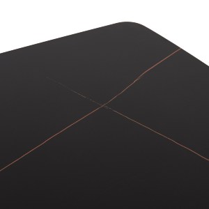 75275 ΣΕΤ ΤΡΑΠΕΖΑΡΙΑΣ 5ΤΜΧ RAVEN HM21072.02 ΚΕΡΑΜΙΚΟ TOP ΜΑΥΡΟ ΜΑΡΜΑΡΟ & 4 ΚΑΡΕΚΛΕΣ