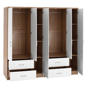 75317 ΝΤΟΥΛΑΠΑ 6ΦΥΛΛΗ CAESAR HM21236.02 ΜΕΛΑΜΙΝΗ SONAMA & ΛΕΥΚΟ 180x42,5Χ181Υεκ.