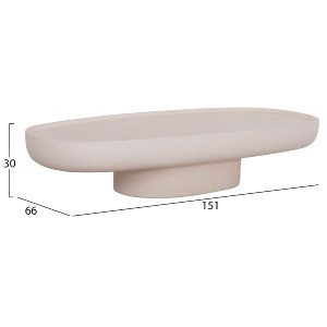 75329 ΤΡΑΠΕΖΙ ΣΑΛΟΝΙΟΥ DESSY HM18153.02 FIBER CEMENT ΣΕ ΛΕΥΚΟ--151x66x30Υεκ.