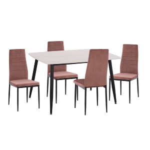 75478 ΣΕΤ ΤΡΑΠΕΖΑΡΙΑΣ 5ΤΜΧ RAVEN HM21264.01 ΚΕΡΑΜΙΚΟ TOP ΛΕΥΚΟ ΜΑΡΜΑΡΟ--ΒΕΛΟΥΔΟ ΣΑΠΙΟ ΜΗΛΟ