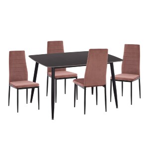 75479 ΣΕΤ ΤΡΑΠΕΖΑΡΙΑΣ 5ΤΜΧ RAVEN HM21264.02 ΚΕΡΑΜΙΚΟ TOP ΜΑΥΡΟ ΜΑΡΜΑΡΟ--ΒΕΛΟΥΔΟ ΣΑΠΙΟ ΜΗΛΟ