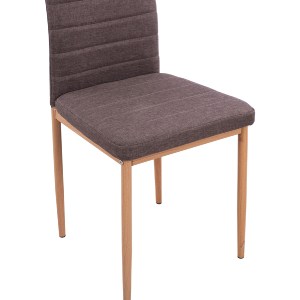 75484 ΣΕΤ ΤΡΑΠΕΖΑΡΙΑΣ 5ΤΜΧ LADY HM11595 ΓΥΑΛΙ--ΜΕΤΑΛΛΟ--MDF ΣΕ SONAMA & ΚΑΦΕ ΥΦΑΣΜΑ