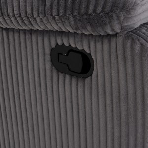 75534 ΠΟΛΥΘΡΟΝΑ RELAX DIONI HM3296.11 ΓΚΡΙ ΡΙΓΕ ΥΦΑΣΜΑ 85x90x100Υεκ.