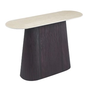 75591 ΚΟΝΣΟΛΑ CATER HM18323 ΚΕΡΑΜΙΚΟ TOP ΟΨΗ ΤΡΑΒΕΡΤΙΝΑΣ-MDF ΒΑΣΗ 120x40x77Υεκ.