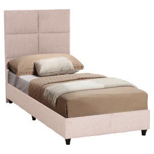 75616 ΚΡΕΒΑΤΙ ΜΟΝΟ MILO HM652.32 ΜΠΕΖ TEDDY ΥΦΑΣΜΑ ΓΙΑ ΣΤΡΩΜΑ 90x200εκ