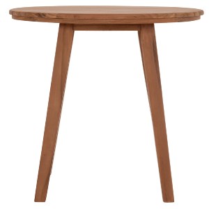 75644 TΡΑΠΕΖΙ ΤΡΑΠΕΖΑΡΙΑΣ ΣΤΡΟΓΓΥΛΟ DANTE HM6379 ΞΥΛΟ TEAK Φ80x75Υεκ.