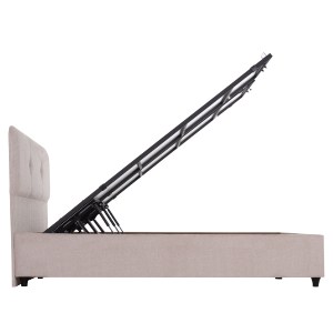 75678 ΚΡΕΒΑΤΙ ΜΕ ΑΠΟΘ.ΧΩΡΟ DOLORES HM631.32 ΜΠΕΖ ΥΦΑΣΜΑ- ΓΙΑ ΣΤΡΩΜΑ 160x200εκ