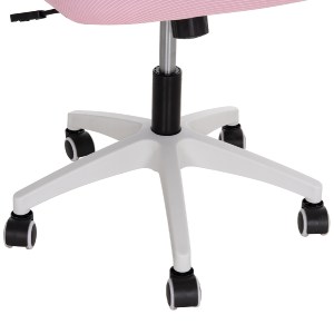 75801 ΚΑΡΕΚΛΑ ΓΡΑΦΕΙΟΥ BLAZER HM1205.04 ΡΟΖ MESH-ΛΕΥΚΟΣ ΣΚΕΛΕΤΟΣ 60x58x110-130Υεκ.