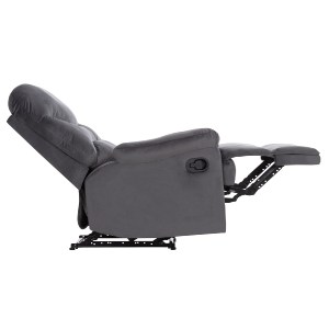 75918 ΠΟΛΥΘΡΟΝΑ RELAX BRAYLEN HM3298.01 ΓΚΡΙ ΒΕΛΟΥΔΟ 85x90x95Υεκ.