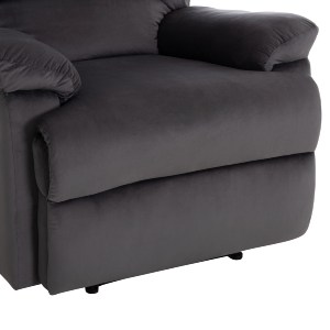 75918 ΠΟΛΥΘΡΟΝΑ RELAX BRAYLEN HM3298.01 ΓΚΡΙ ΒΕΛΟΥΔΟ 85x90x95Υεκ.