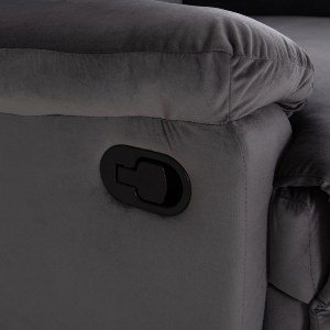 75918 ΠΟΛΥΘΡΟΝΑ RELAX BRAYLEN HM3298.01 ΓΚΡΙ ΒΕΛΟΥΔΟ 85x90x95Υεκ.