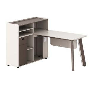 76070 ΓΡΑΦΕΙΟ ΑΡΙΣΤΕΡΗ ΓΩΝΙΑ NEWLINE HM18275L ΜΕΛΑΜΙΝΗ ΕΚΡΟΥ-ΠΟΔΙΑ ΑΛΟΥΜΙΝΙΟΥ 160x120x105Υεκ