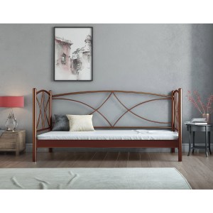 alpha-CHI-288001SET-867 ΚΑΝΑΠΕΣ ΚΡΕΒΑΤΙ ΜΟΝΟ TINOS ΜΕ ΤΑΒΛΕΣ ΜΕΤΑΛΛΙΚΟ ΚΑΦΕ ΣΦΥΡΙΛΑΤΟ 90X200CM
