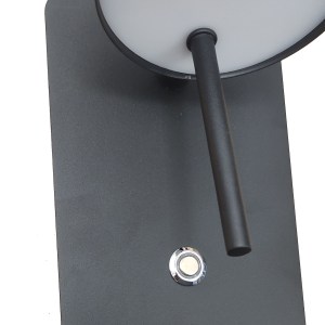 alpha-DB-LM-0022-19077 ΦΩΤΙΣΤΙΚΟ ΤΟΙΧΟΥ LED 3W 3000K ΜΑΥΡΟ 12X16.5X22.5CM