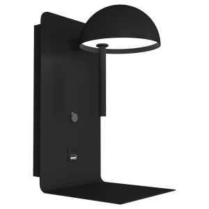 alpha-DB-LM-0022-4045 ΦΩΤΙΣΤΙΚΟ ΤΟΙΧΟΥ LED 3W 3000K ΜΑΥΡΟ 12X16.5X22.5CM