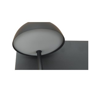 alpha-DB-LM-0023-19080 ΦΩΤΙΣΤΙΚΟ ΤΟΙΧΟΥ LED 3W 3000K ΜΑΥΡΟ 30X16.5X22.5CM