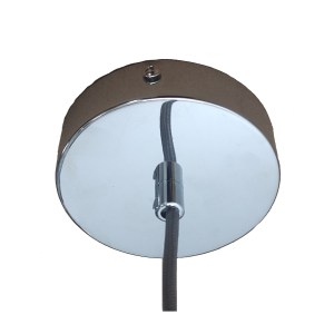 alpha-DD-GL-0032CHROME-19089 ΦΩΤΙΣΤΙΚΟ ΚΡΕΜΑΣΤΟ ΜΟΝΟΦΩΤΟ ΓΥΑΛΙΝΟ-ΧΡΩΜΙΟ Ε27 Φ11X150CM