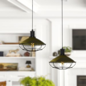 alpha-DD-MA-0305-18515 ΦΩΤΙΣΤΙΚΟ ΚΡΕΜΑΣΤΟ ΜΟΝΟΦΩΤΟ ΜΕΤΑΛΛΙΚΟ ΜΠΡΟΝΖΕ ΜΕ ΜΑΥΡΕΣ ΛΕΠΤΟΜΕΡΕΙΕΣ E27 25X25X150CM