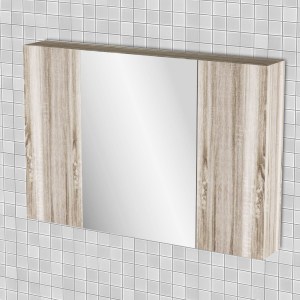 alpha-FIL-000749MIRROR-1032 ΚΡΕΜΑΣΤΟΣ ΚΑΘΡΕΠΤΗΣ ΜΠΑΝΙΟΥ ODELIA ΜΕ 3 ΝΤΟΥΛΑΠΙΑ 96X14X65CM