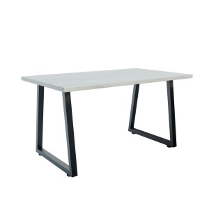 alpha-GR-ATLANTATAB160-2-1105658 ΤΡΑΠΕΖΙ ATLANTA ΛΕΥΚΟ-ΜΑΥΡΟ 160X80X77CM