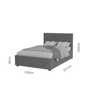 alpha-GR-BILL12-M01-2142080 ΚΡΕΒΑΤΙ BILLY ΜΠΕΖ 120X200CM