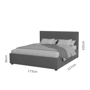 alpha-GR-BILL16-M01-2142108 ΚΡΕΒΑΤΙ BILLY ΜΠΕΖ 160X200CM
