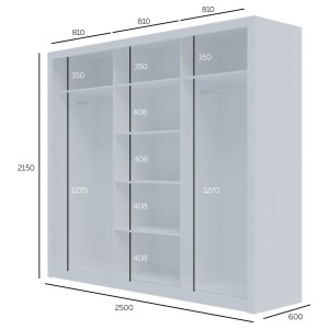 alpha-GR-GRAND-1-2957297 ΝΤΟΥΛΑΠΑ GRANDIO ΛΕΥΚΗ 250X60X215CM