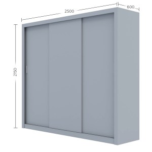 alpha-GR-GRAND-3-2957318 ΝΤΟΥΛΑΠΑ GRANDIO ΓΚΡΙ 250X60X215CM