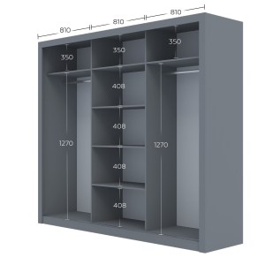 alpha-GR-GRANDMIR-1-2957328 ΝΤΟΥΛΑΠΑ GRANDIO ΛΕΥΚΗ ΜΕ ΚΑΘΡΕΦΤΗ 250X60X215CM