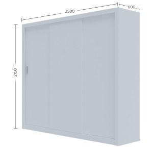 alpha-GR-GRANDMIR-1-2957329 ΝΤΟΥΛΑΠΑ GRANDIO ΛΕΥΚΗ ΜΕ ΚΑΘΡΕΦΤΗ 250X60X215CM