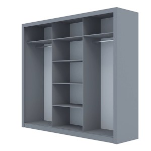 alpha-GR-GRANDMIR-3-2957336 ΝΤΟΥΛΑΠΑ GRANDIO ΓΚΡΙ ΜΕ ΚΑΘΡΕΦΤΗ 250X60X215CM