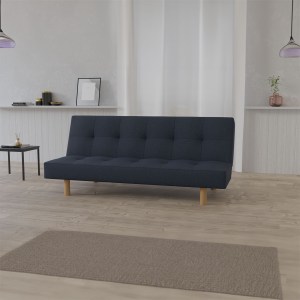 alpha-GR-HERMES-3-11745 ΚΑΝΑΠΕΣ ΚΡΕΒΑΤΙ HERMES ΤΡΙΘΕΣΙΟΣ ΣΚΟΥΡΟ ΜΠΛΕ 180X95X82CM