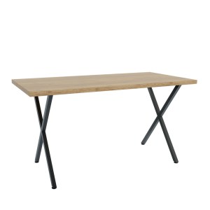 alpha-GR-HOUSTONTAB160-762010 ΤΡΑΠΕΖΙ HOUSTON ΧΡΥΣΟ ΔΡΥΣ-ΜΑΥΡΟ 160X80X77CM