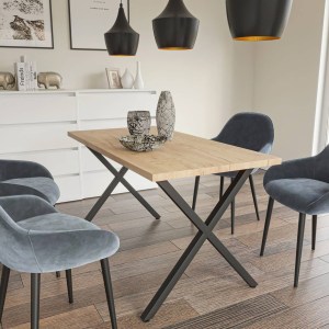alpha-GR-HOUSTONTAB160-9392 ΤΡΑΠΕΖΙ HOUSTON ΧΡΥΣΟ ΔΡΥΣ-ΜΑΥΡΟ 160X80X77CM
