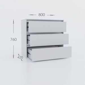 alpha-GR-IDEACHEST8076-783596 ΣΥΡΤΑΡΙΕΡΑ IDEA ΛΕΥΚΟ 80X42X76CM