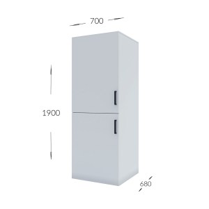 alpha-GR-LAUNDRY-1-1677021 ΝΤΟΥΛΑΠΑ ΠΛΥΝΤΗΡΙΟΥ LAUNDRY ΛΕΥΚΟ 70X68X190CM