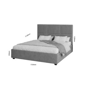 alpha-GR-LIAN16-M14-2958384 ΚΡΕΒΑΤΙ LANOTTA ΓΚΡΙ 160X200CM