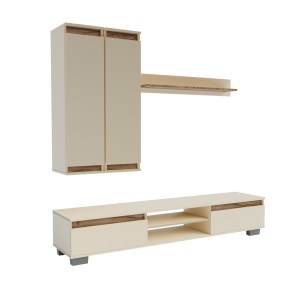 alpha-GR-LILU-783600 ΣΥΝΘΕΣΗ ΤΗΛΕΟΡΑΣΗΣ LILU ΜΠΕΖ-ΣΚΟΥΡΟ ΔΡΥΣ 175X37X131CM
