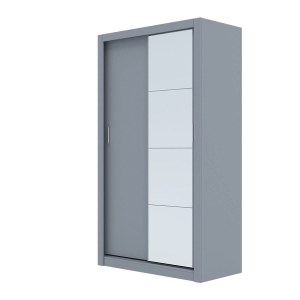 alpha-GR-LINEAMIR-3-2957380 ΝΤΟΥΛΑΠΑ LINEA ΓΚΡΙ ΜΕ ΚΑΘΡΕΦΤΗ 120X60X215CM