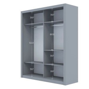 alpha-GR-REFL-3-2957403 ΝΤΟΥΛΑΠΑ REFLEX ΓΚΡΙ 180X60X215CM