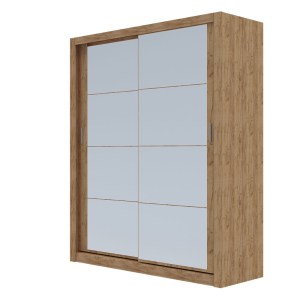 alpha-GR-REFLMIR-2-2957415 ΝΤΟΥΛΑΠΑ REFLEX ΧΡΥΣΟ ΔΡΥΣ ΜΕ ΚΑΘΡΕΦΤΗ 180X60X215CM