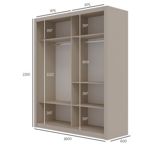 alpha-GR-REFLMIR-4-2957425 ΝΤΟΥΛΑΠΑ REFLEX CASHMERE ΜΕ ΚΑΘΡΕΦΤΗ 180X60X215CM
