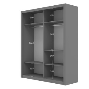 alpha-GR-REFLMIR-4-2957426 ΝΤΟΥΛΑΠΑ REFLEX CASHMERE ΜΕ ΚΑΘΡΕΦΤΗ 180X60X215CM