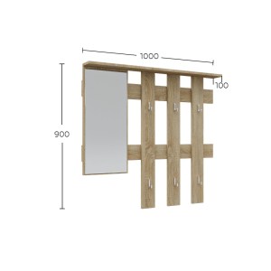alpha-GR-RENOHANG-2957529 ΚΡΕΜΑΣΤΡΑ RENO ΜΕ ΚΑΘΡΕΠΤΗ ΣΟΝΟΜΑ 100X10X90CM