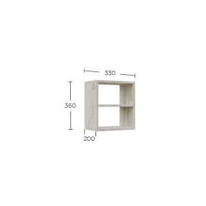 alpha-GR-RENOSHEL-1-2957533 ΚΡΕΜΑΣΤΟ ΡΑΦΙ SHELF ΛΕΥΚΟ 33X20X36CM