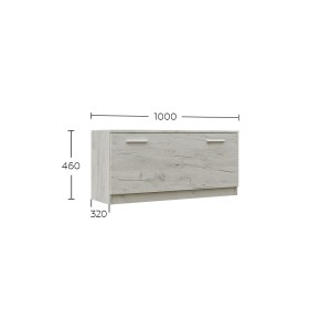 alpha-GR-RENOSHOE-1-2957538 ΠΑΠΟΥΤΣΟΘΗΚΗ RENO ΛΕΥΚΟ 100X32X46CM