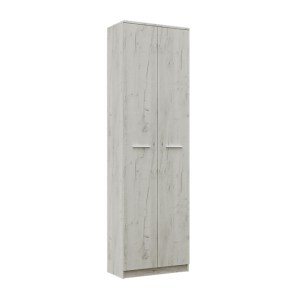 alpha-GR-RENOWARD-1-14733 ΝΤΟΥΛΑΠΑ RENO ΜΕ ΡΑΦΙΑ ΛΕΥΚΗ 60X32X200CM