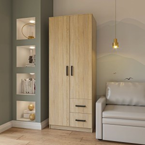 alpha-GR-SIM2D2DR-14766 ΝΤΟΥΛΑΠΑ ΔΙΦΥΛΛΗ SIMPLE ΜΕ ΣΥΡΤΑΡΙΑ ΣΟΝΟΜΑ 80X52X205CM